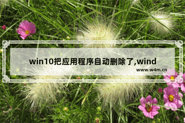 win10把应用程序自动删除了,windows10怎么删除应用程序