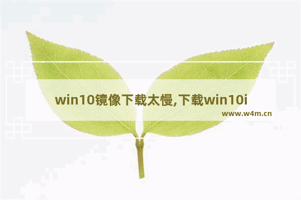 win10镜像下载太慢,下载win10iso镜像特别慢