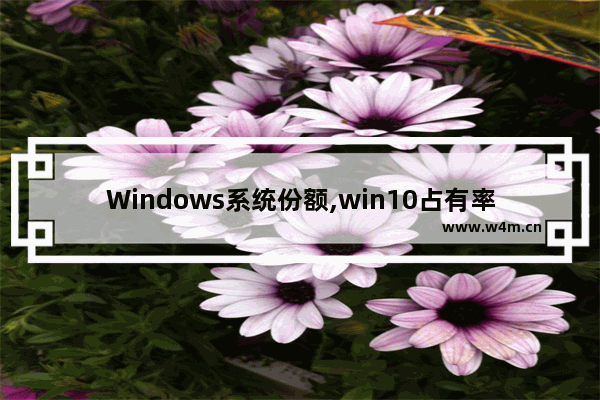 Windows系统份额,win10占有率超过win7