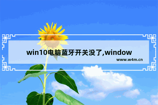 win10电脑蓝牙开关没了,windows10电脑的蓝牙开关不见了