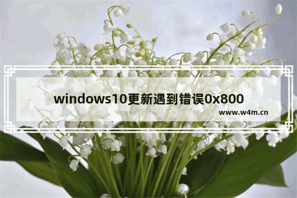 windows10更新遇到错误0x8007041d,windows10更新出现错误代码0x800703f8