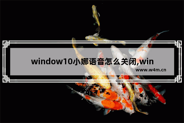 window10小娜语音怎么关闭,win10专业版语音助手小娜怎么开启