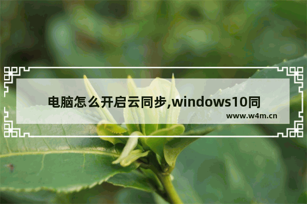 电脑怎么开启云同步,windows10同步设置