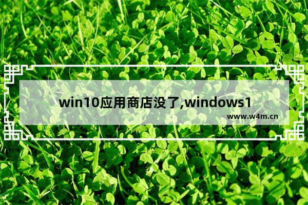 win10应用商店没了,windows11没有应用商店