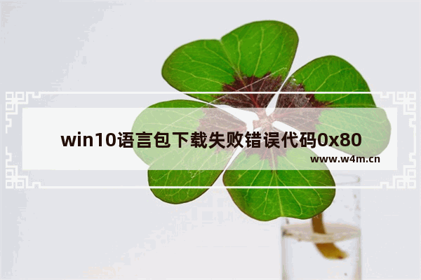 win10语言包下载失败错误代码0x800f0954,windows错误代码0x800f081f