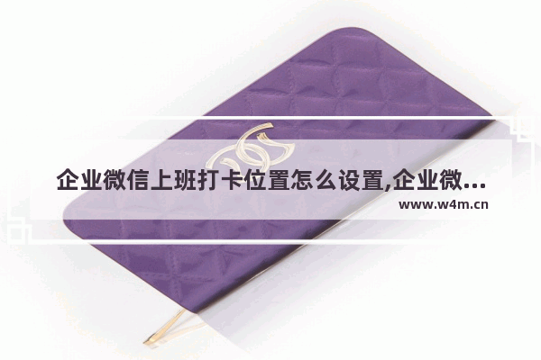 企业微信上班打卡位置怎么设置,企业微信打卡在哪里设置