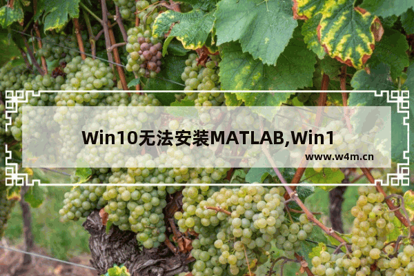 Win10无法安装MATLAB,Win10无法安装软件