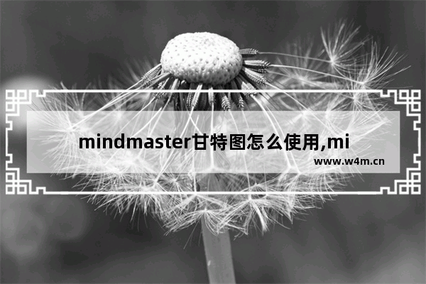 mindmaster甘特图怎么使用,mindmanager 甘特图