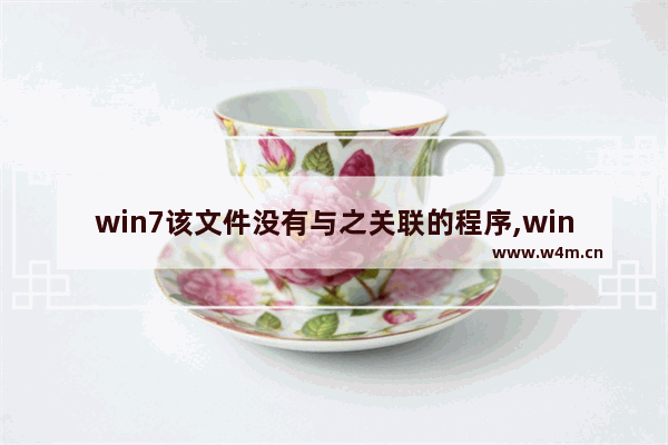 win7该文件没有与之关联的程序,windows7该文件没有与之关联