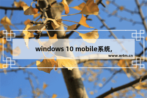 windows 10 mobile系统,microsoft windows 和windows10