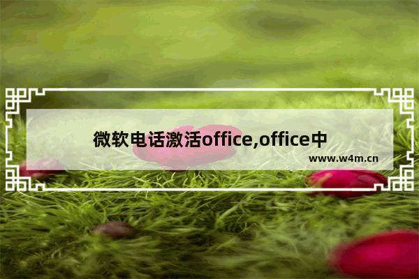 微软电话激活office,office中国电话激活