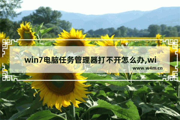 win7电脑任务管理器打不开怎么办,win7系统无法打开任务管理器