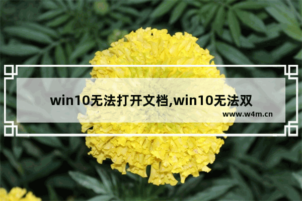 win10无法打开文档,win10无法双击打开文件