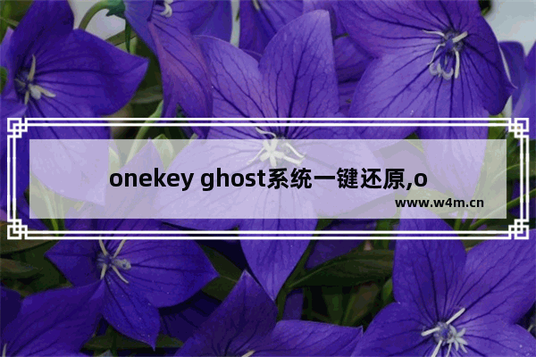 onekey ghost系统一键还原,onekey一键还原怎么用win7