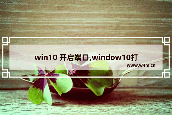 win10 开启端口,window10打开端口