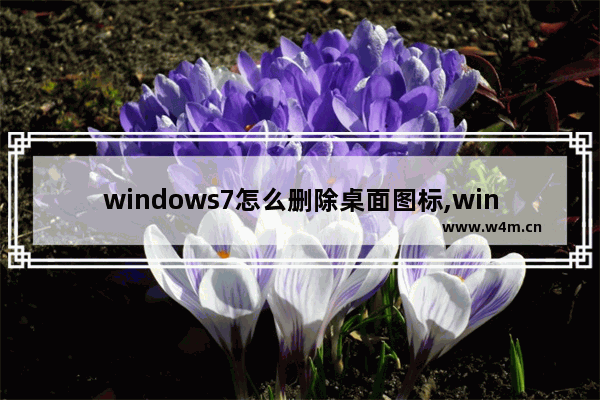 windows7怎么删除桌面图标,win7桌面图标删不掉