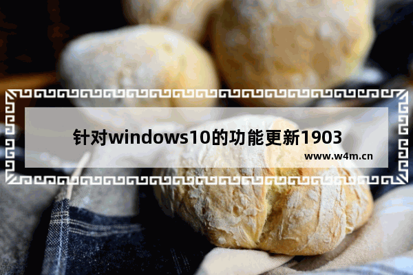 针对windows10的功能更新1903,win10 1903 bug