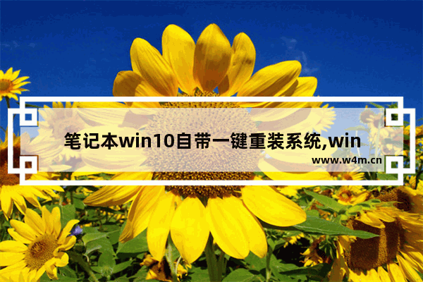 笔记本win10自带一键重装系统,win10系统一键装机教程