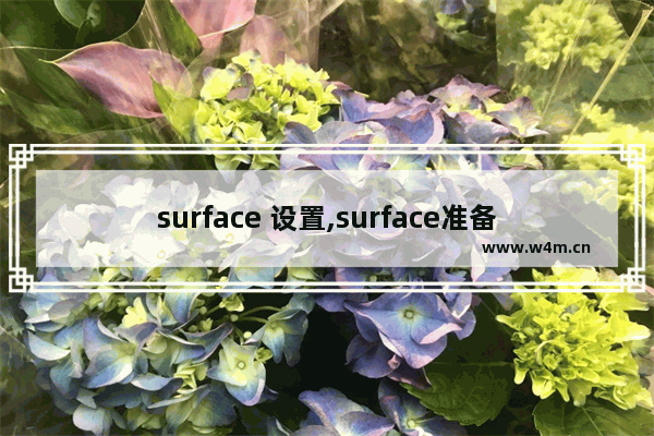 surface 设置,surface准备windows