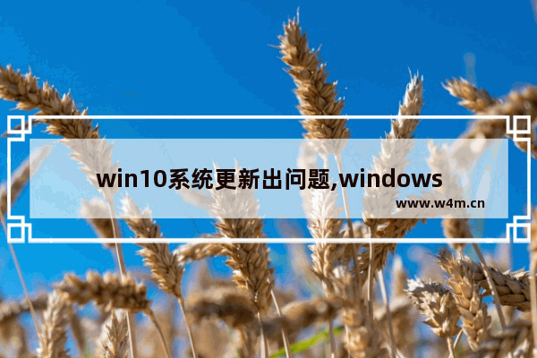 win10系统更新出问题,windows更新出现问题怎么办