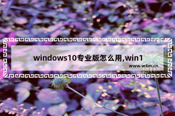 windows10专业版怎么用,win10专业版有啥功能