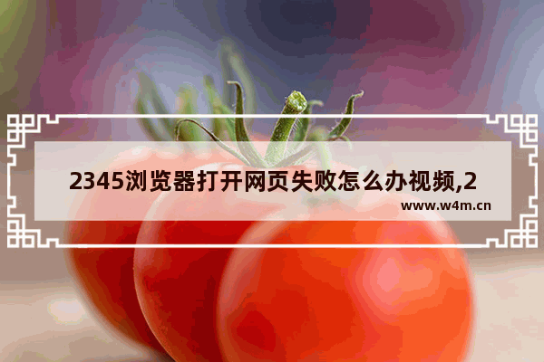 2345浏览器打开网页失败怎么办视频,2345浏览器网页打不开是什么原因