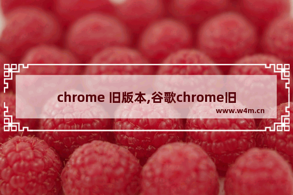 chrome 旧版本,谷歌chrome旧版