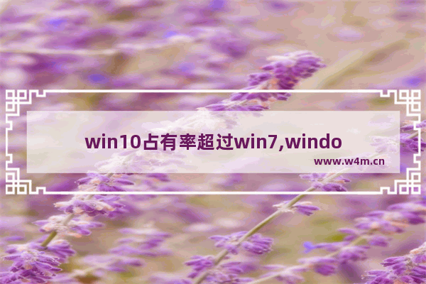 win10占有率超过win7,windows 7与windows 10