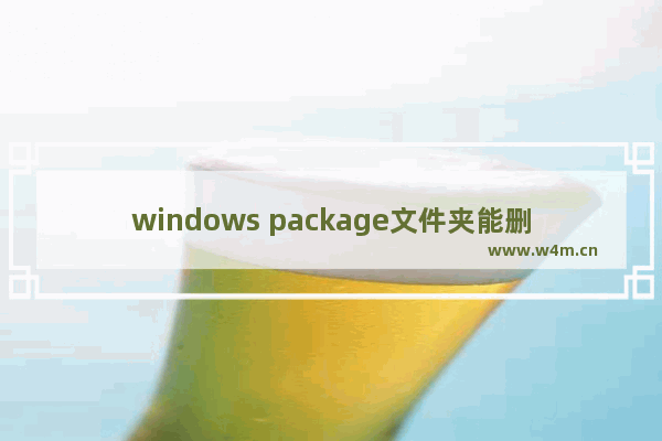 windows package文件夹能删吗,windows10package文件夹