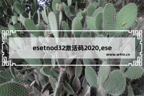 esetnod32激活码2020,eset激活码之家