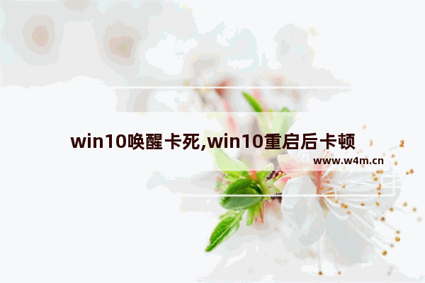 win10唤醒卡死,win10重启后卡顿