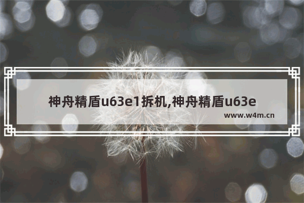 神舟精盾u63e1拆机,神舟精盾u63e1能升级配置嘛