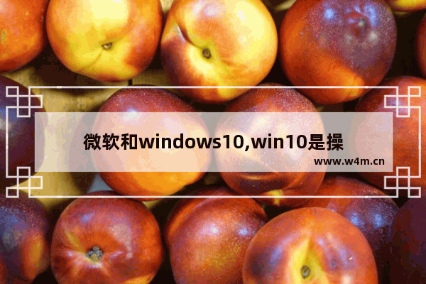 微软和windows10,win10是操作系统吗