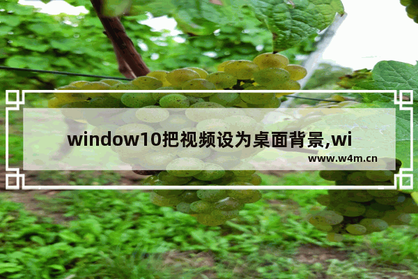 window10把视频设为桌面背景,windows10怎么设置桌面背景