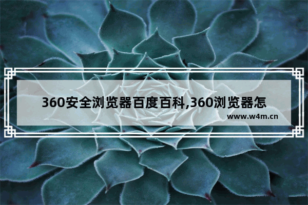 360安全浏览器百度百科,360浏览器怎么安全设置