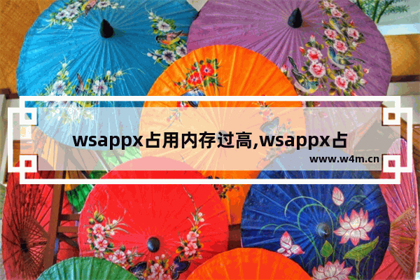 wsappx占用内存过高,wsappx占用大量cpu