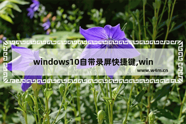 windows10自带录屏快捷键,win10屏幕录制快捷键用不了