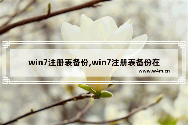 win7注册表备份,win7注册表备份在哪里