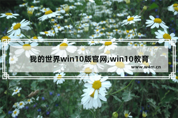 我的世界win10版官网,win10教育版应用商店