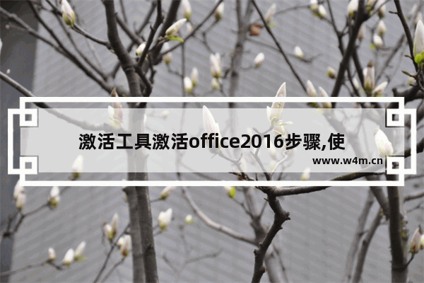 激活工具激活office2016步骤,使用office2016激活工具使用方法