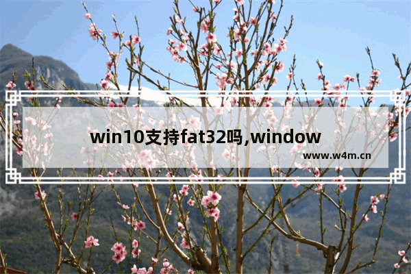 win10支持fat32吗,windows支持fat32吗