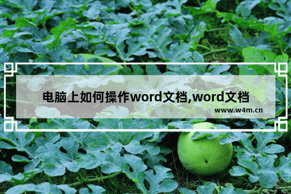 电脑上如何操作word文档,word文档操作技巧