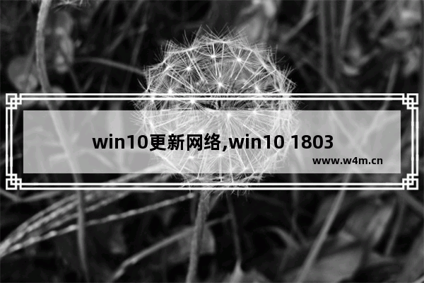 win10更新网络,win10 1803关闭更新