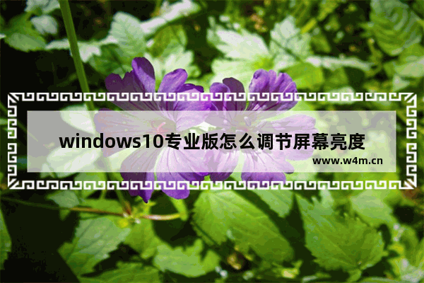 windows10专业版怎么调节屏幕亮度,win10专业版屏幕亮度调节