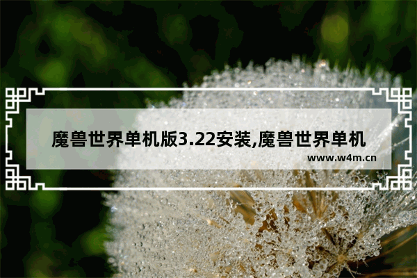 魔兽世界单机版3.22安装,魔兽世界单机版3.35下载