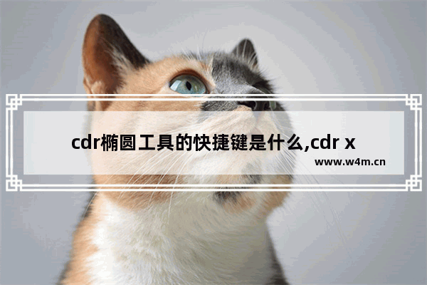 cdr椭圆工具的快捷键是什么,cdr x7快捷键