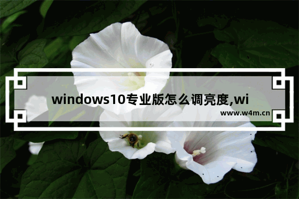 windows10专业版怎么调亮度,win10专业版亮度调节在哪里