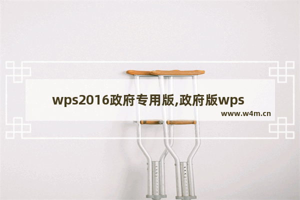 wps2016政府专用版,政府版wps 可以安装使用吗