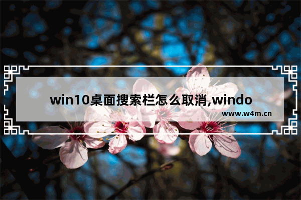 win10桌面搜索栏怎么取消,windows10任务栏搜索框怎么去掉