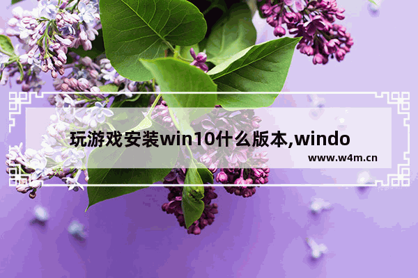 玩游戏安装win10什么版本,windows10怎么安装不了游戏